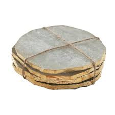 Creative Co-Op | Quartz Coaster with Gold Edge