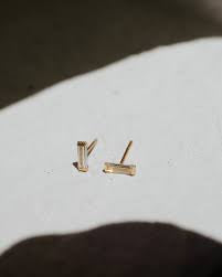 Katherine Stuart | White Sapphire Baguette Earrings