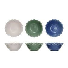Creative Co-Op | Stoneware Scallop Bowl Assorted