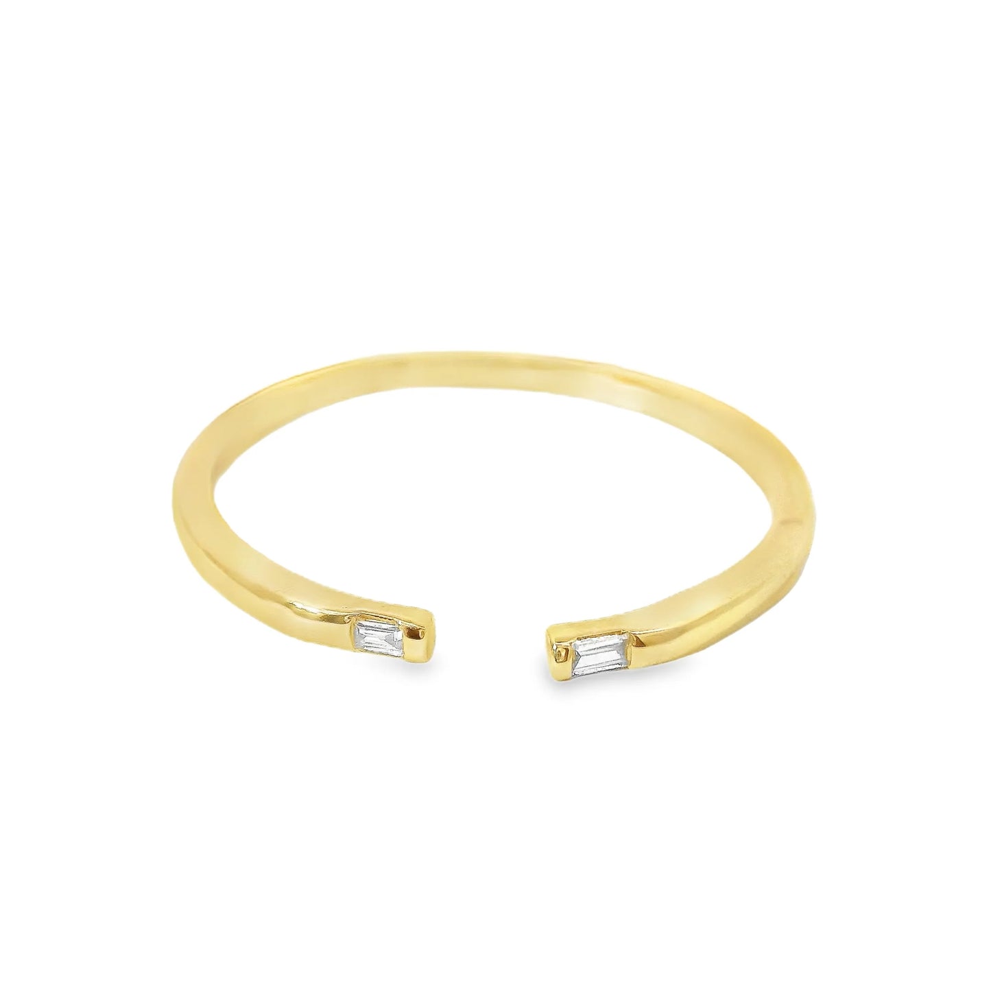 Bright Gems | Diamond Band Open Ring