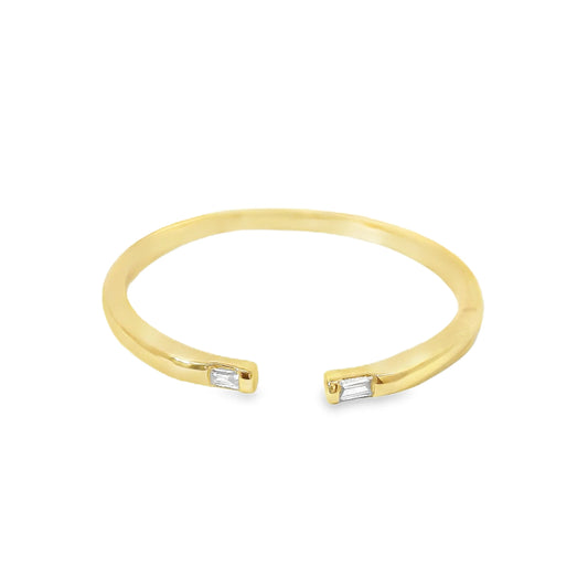 Bright Gems | Diamond Band Open Ring