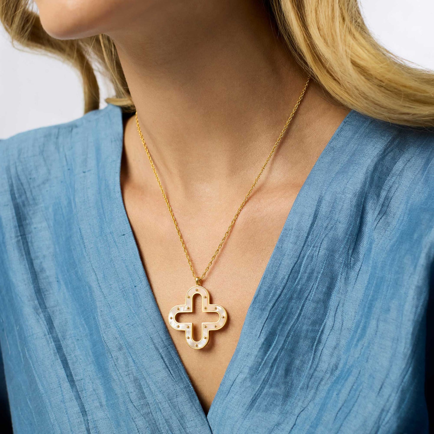 Julie Vos | Colette Necklace Mother of Pearl