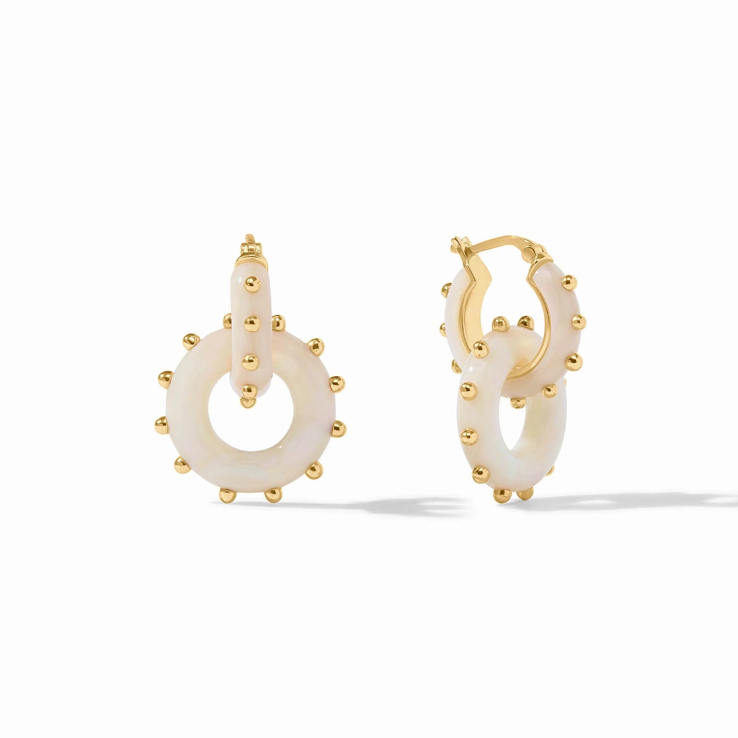 Julie Vos | Colette 2 in 1 Earring Alabaster