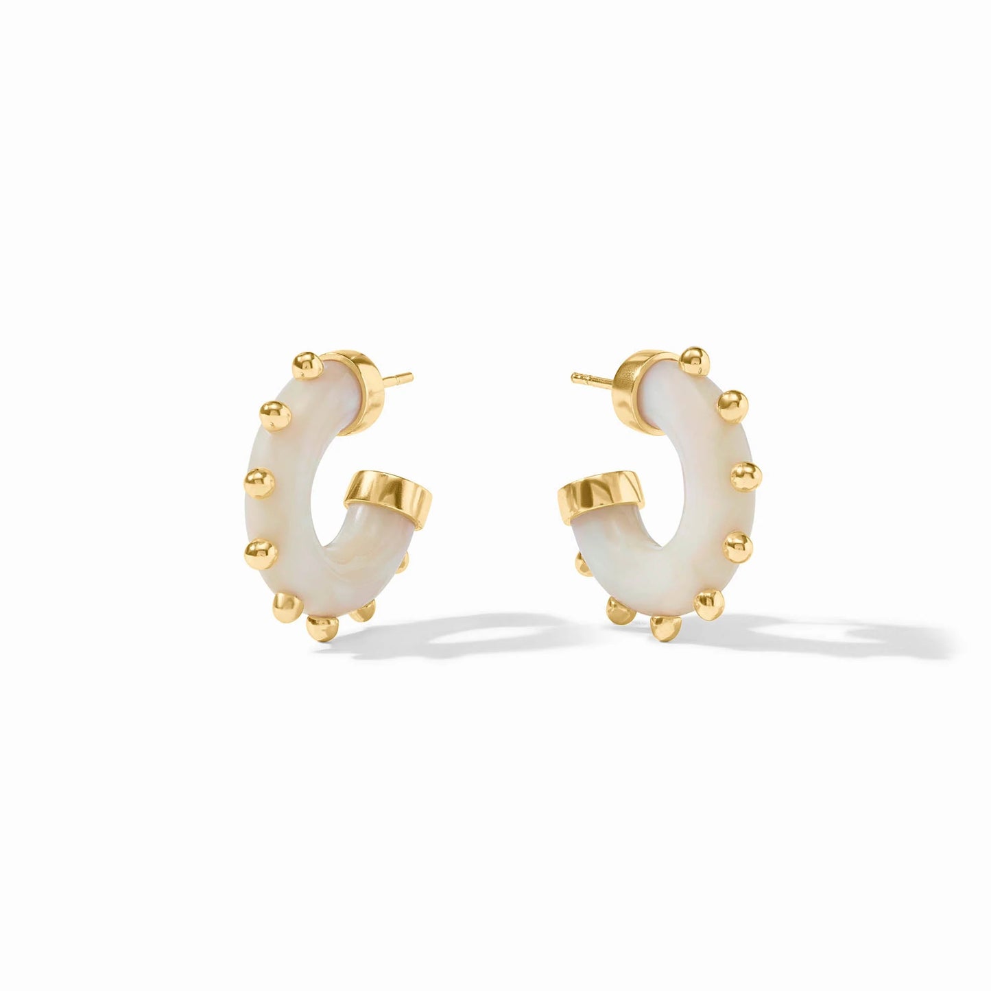 Julie Vos | Colette Hoop Earrings Alabaster