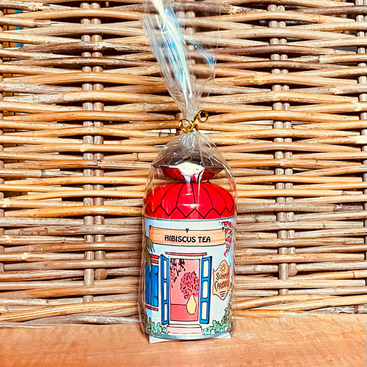 Sunny Caribbee | Hibiscus Tea with Stainless Strainer