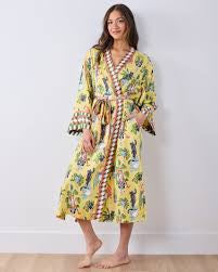 Printfresh | Macrame Mischief Eco Satin Robe