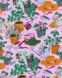 Printfresh | Green Thumb - Back to Bed Short Set (pink)