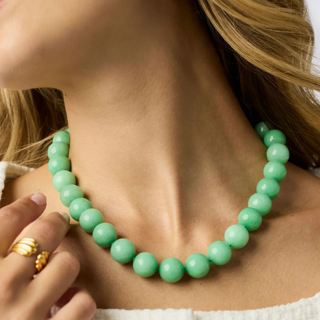 Julie Vos | Portofino Aqua Jade Necklace