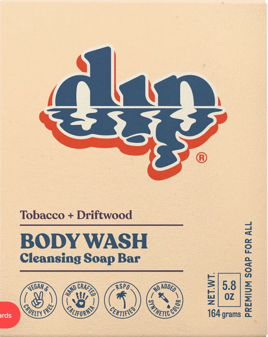 Dip | Body Wash Cleansing Bar Tobacco + Driftwood