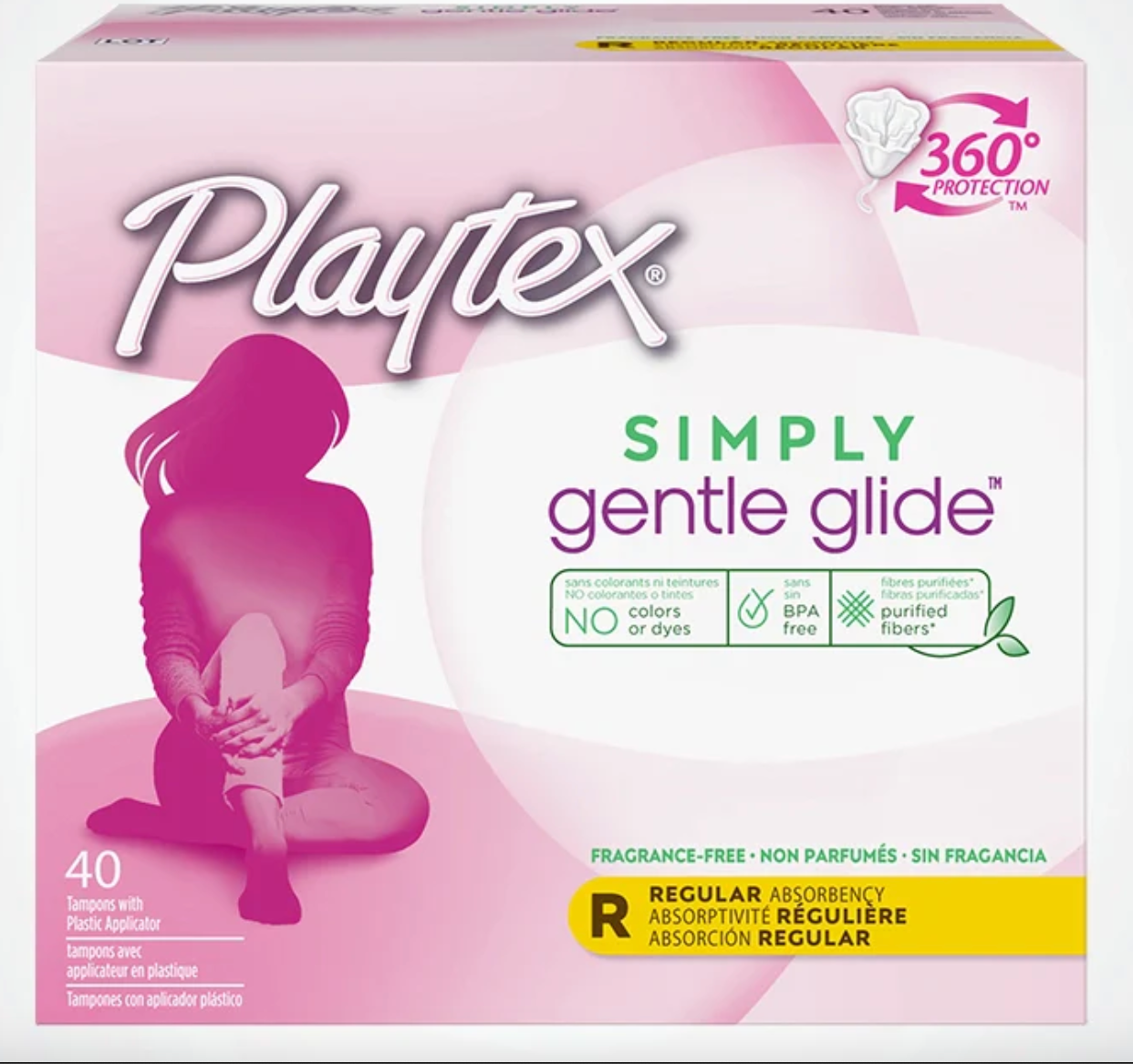 CGT | Playtex Simply Gentle Glide Regular Absorbency Tampons
