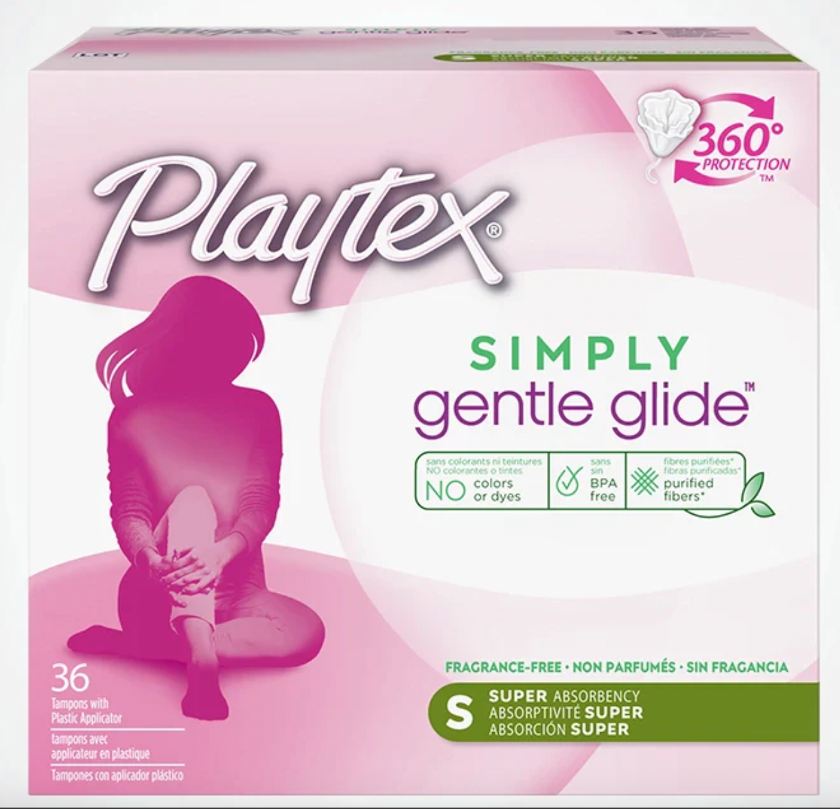 CGT | Playtex Simply Gentle Glide Super Absorbency Tampons