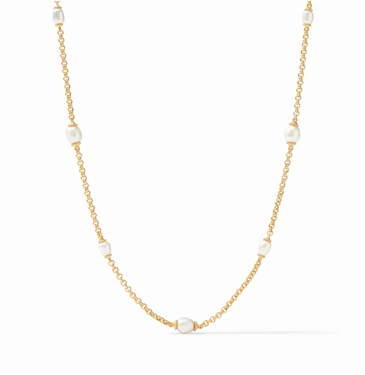 Julie Vos | Marbella Station Necklace Pearl