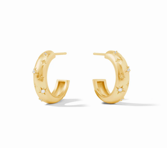 Julie Vos | Luna Stone Hoop Small