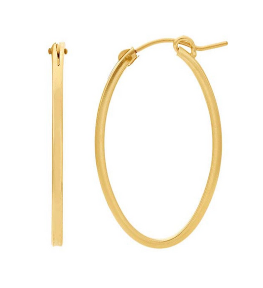 Golden Hour | Gold-Filled Oval Hoop Earring
