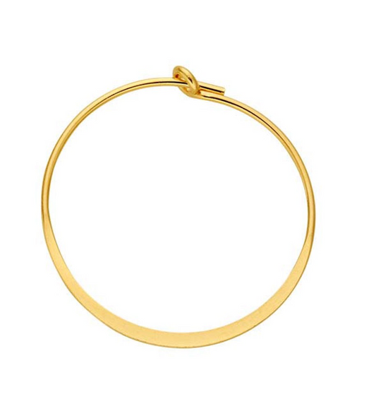 Golden Hour | 14k Gold Filled Flattened Wire Hoops