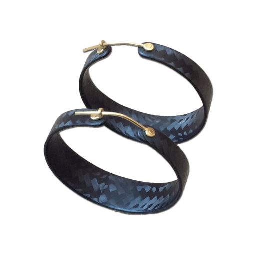 Diana Hall Jewelry | Carbon Fiber Hoop Earrings