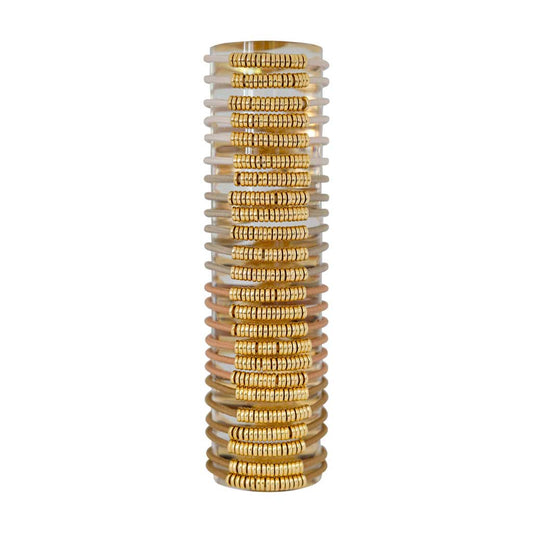 By Lilla | Assorted Gold Disc Hair tie/Bracelets