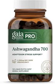 Gaia Herbs PRO | Ashwagandha 700 Liquid Capsules 120 ct