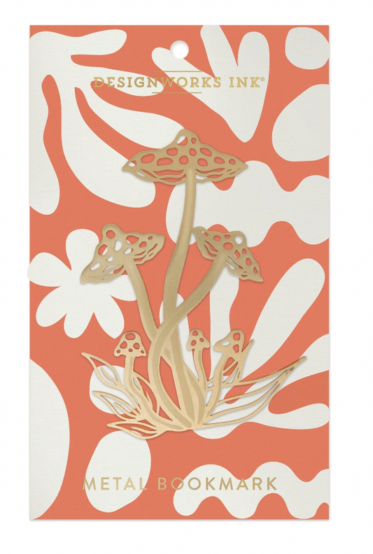 Designworks Ink | Mushroom Brass Bookmark