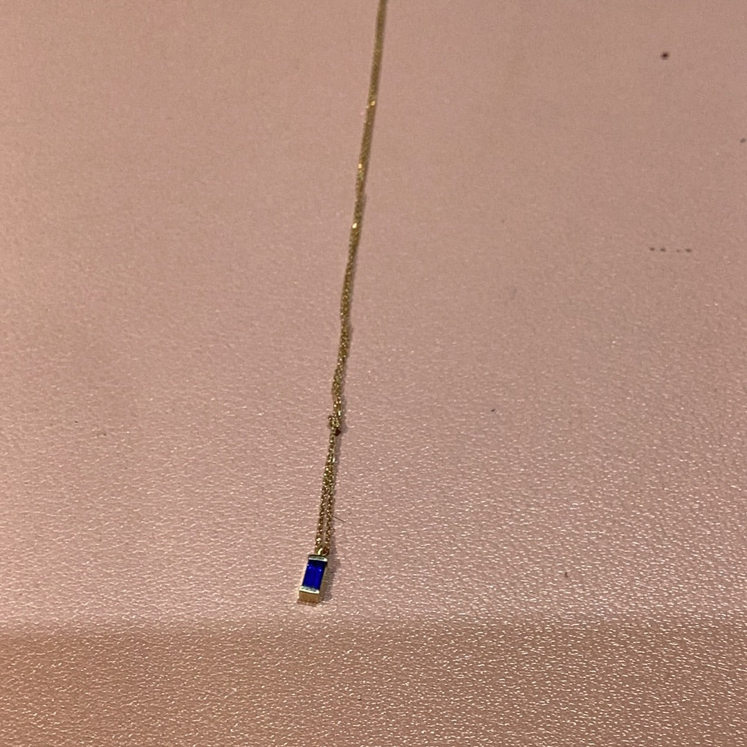 Katherine Stuart | Sapphire Channel Set Necklace