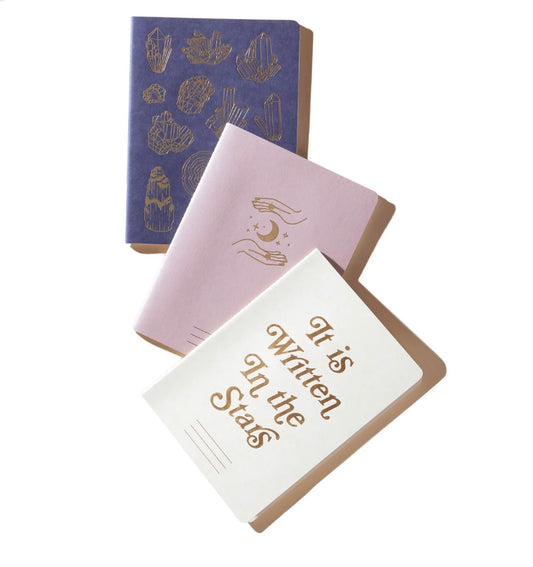 Designworks Ink | Set of 3 Mystic Saddle Stitch Notebooks