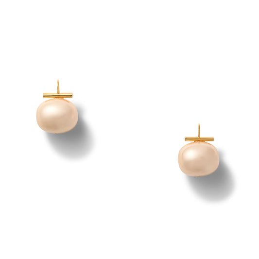 Catherine Canino | Large Pebble Pearl Earrings