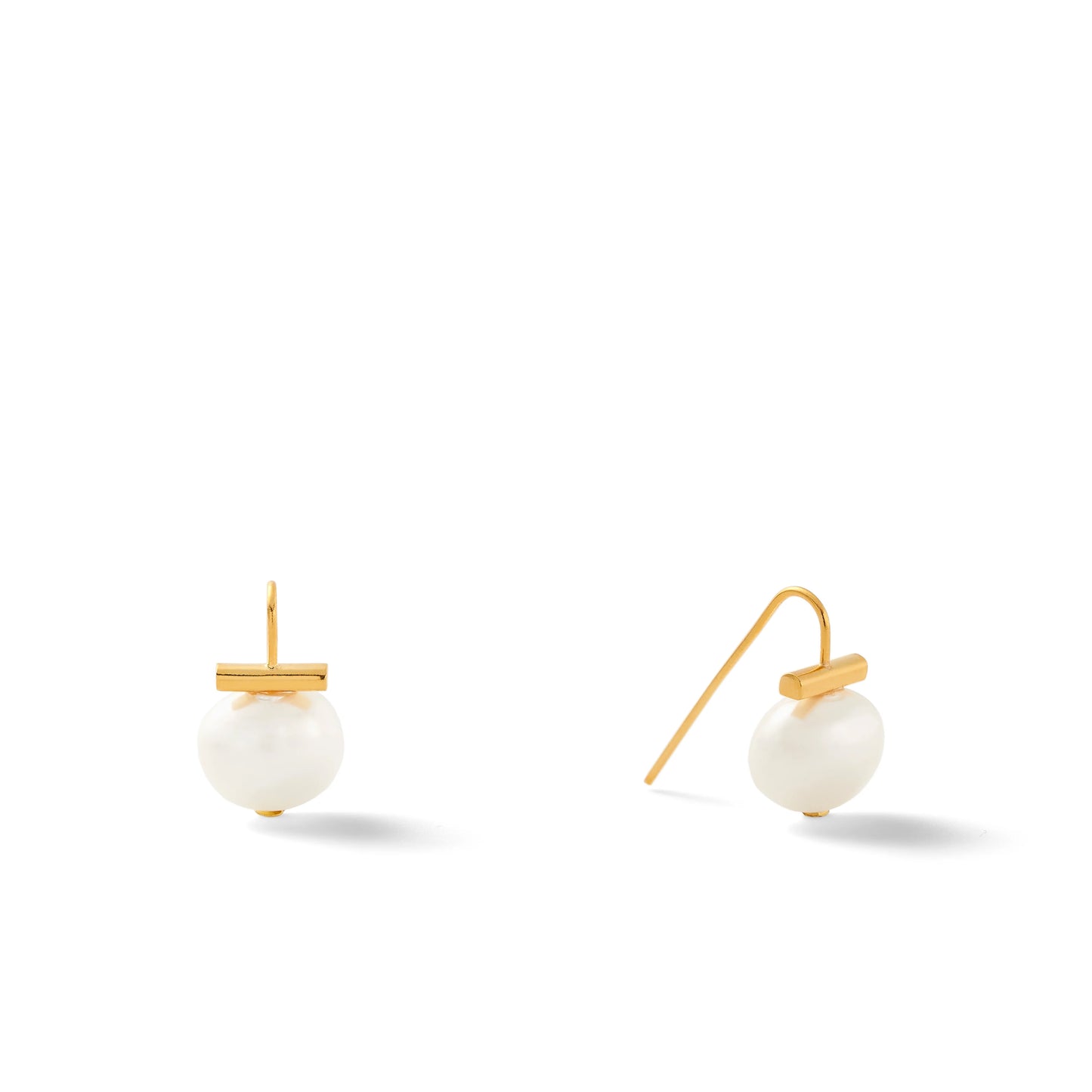 Catherine Canino | Small Pebble Pearl Earrings