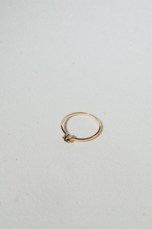 Katherine Stuart | 14k Gold Blue Sapphire Charlotte Ring