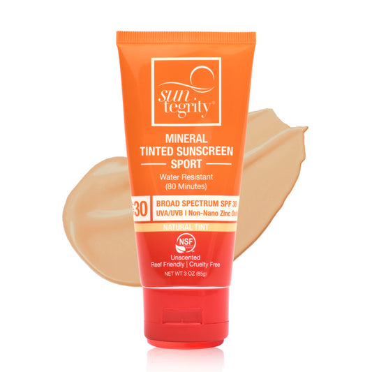Suntegrity | Sport Mineral Tinted Sunscreen, 3oz. - Broad Spectrum SPF 30