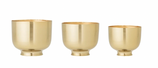 Golden Hour | Gold Metal Planters