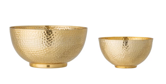 Creative Co-Op | Hammered Aluminum Bowls