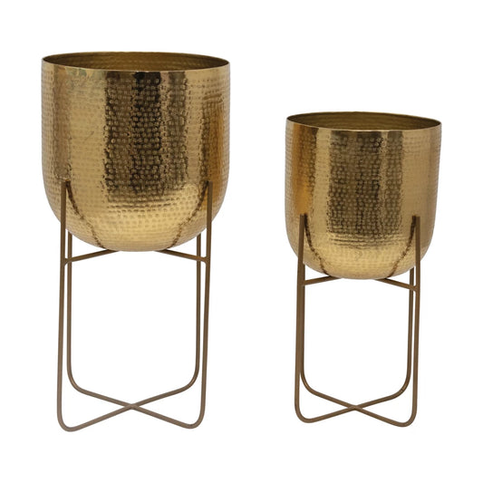 Golden Hour | Gold Standing Planter