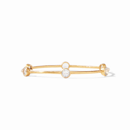 Julie Vos | Milano Bangle Clear Crystal