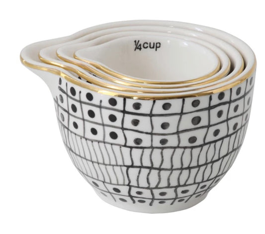 Creative Co-Op | Stoneware Measuring Cup Set