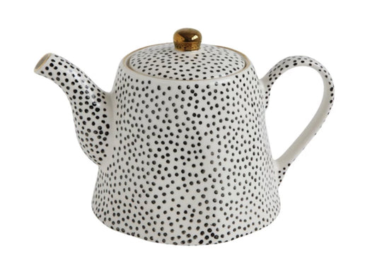 Creative Co-Op | Speckled + Gold Teapot