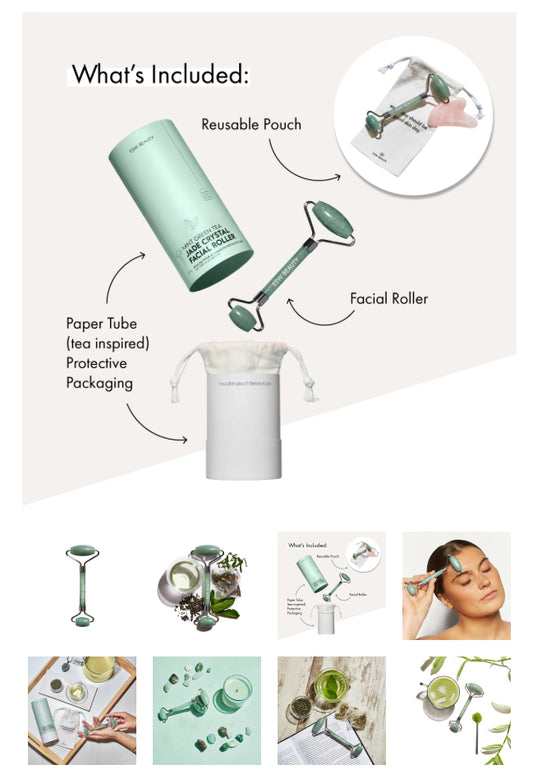ESW Beauty | Mint Green Tea Jade Facial Roller
