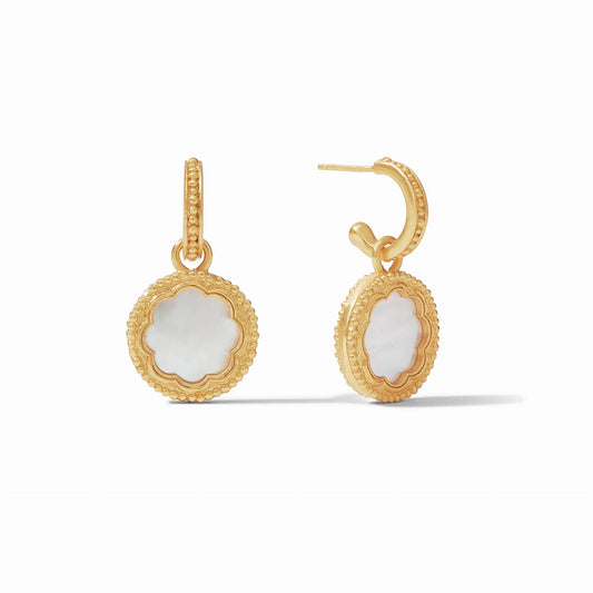 Julie Vos | Trieste Coin Hoop & Charm Earring